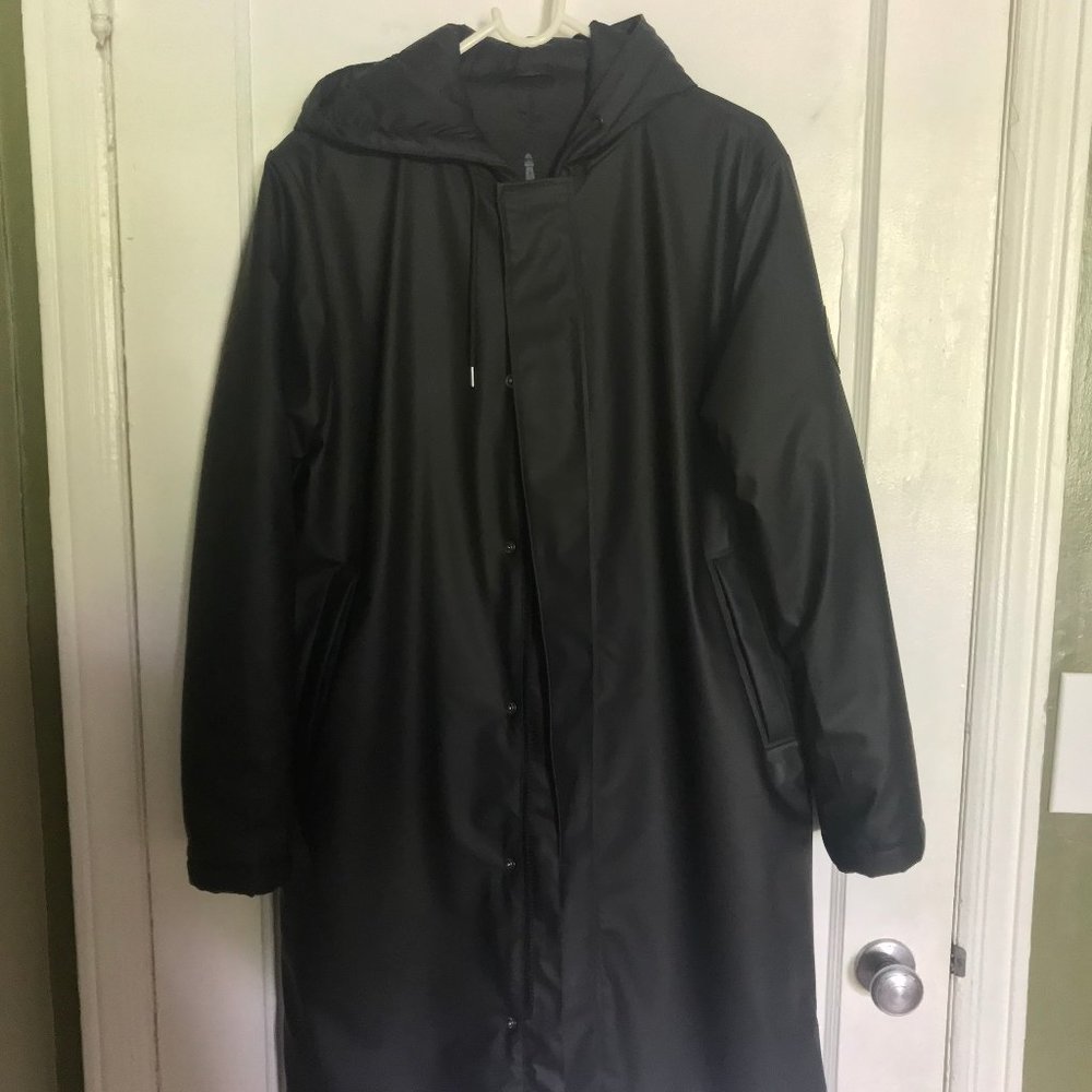 Rains Unisex Black Thermal Parka